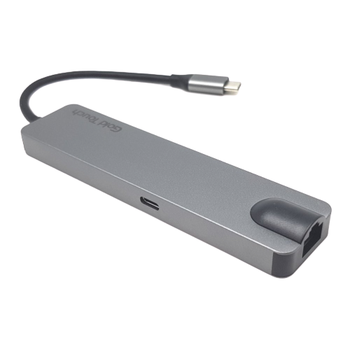 תחנת עגינה מיני USB Type-C עם חיבורי Gold Touch SU-C06 HDMI + 2xUSB + LAN + TF Slot & PD