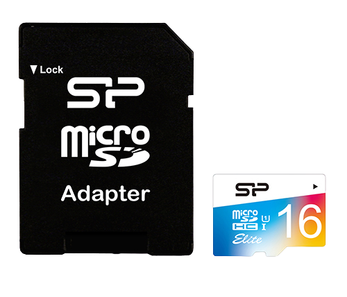 כרטיס זכרון SP Elite microSDHC כולל מתאם SD - בנפח 16GB