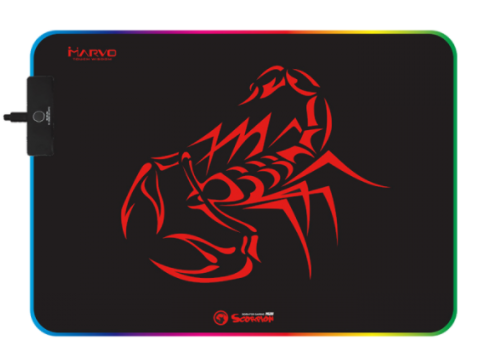משטח גיימינג לעכבר מואר MARVO MG08 RGB